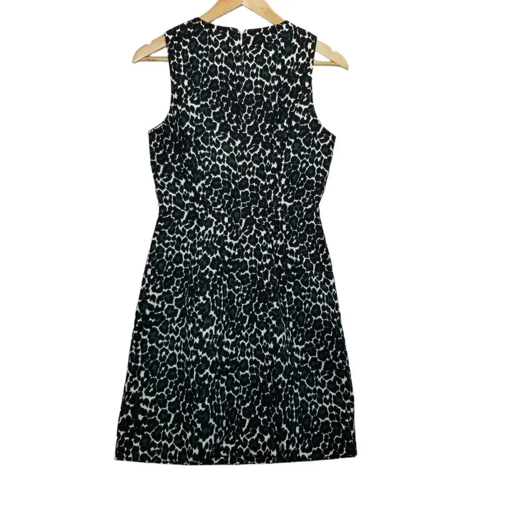 J. Crew Dress XS Sleeveless Animal Print Jumper Fit and Flare Dress NWT